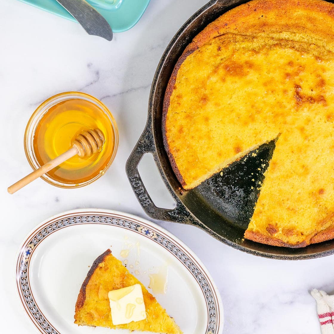 Sourdough Honey Cornbread
