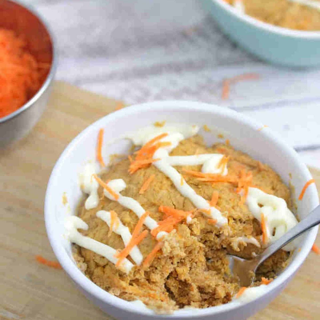 High Protein Carrot Mug Cake