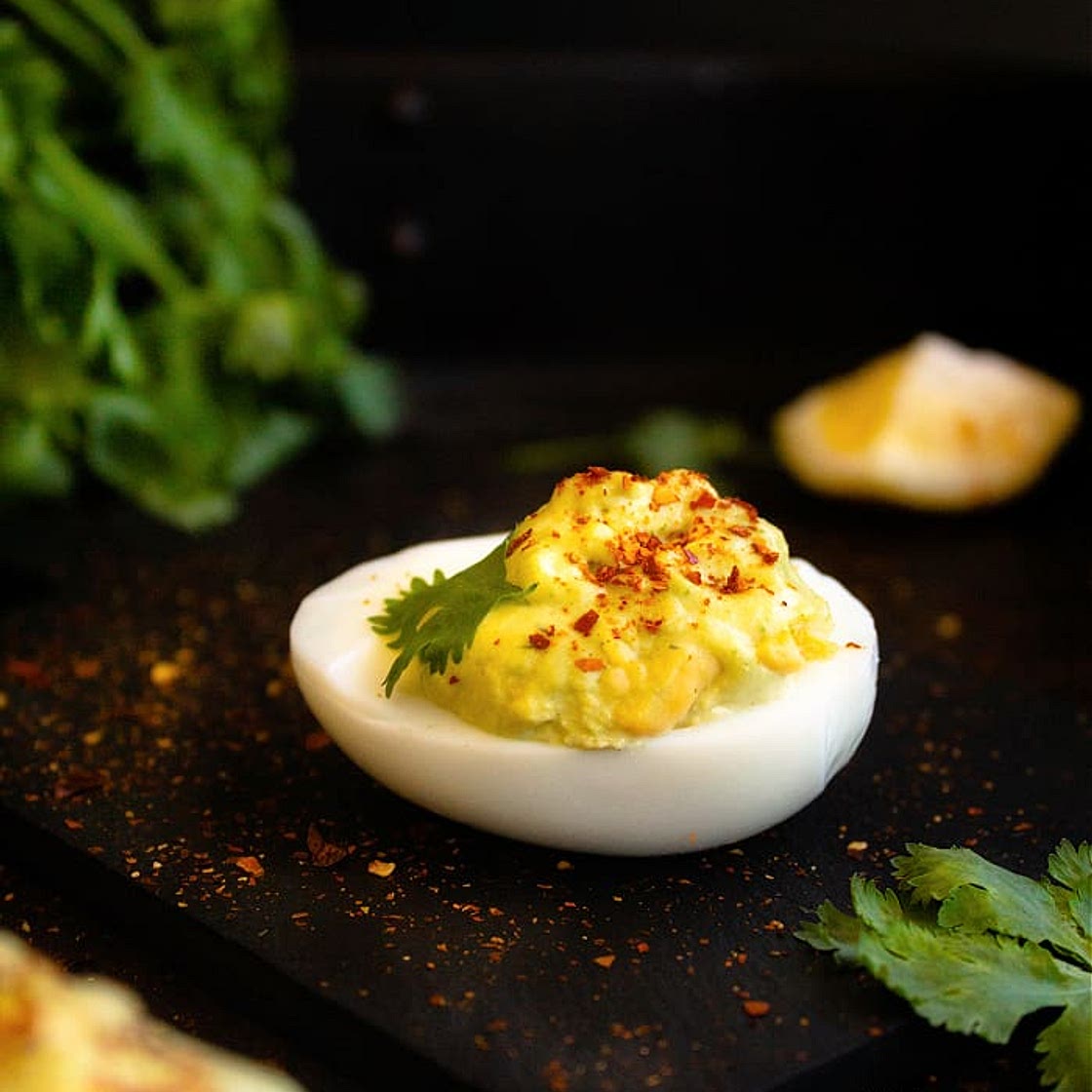 Green Chutney Deviled Eggs | Video