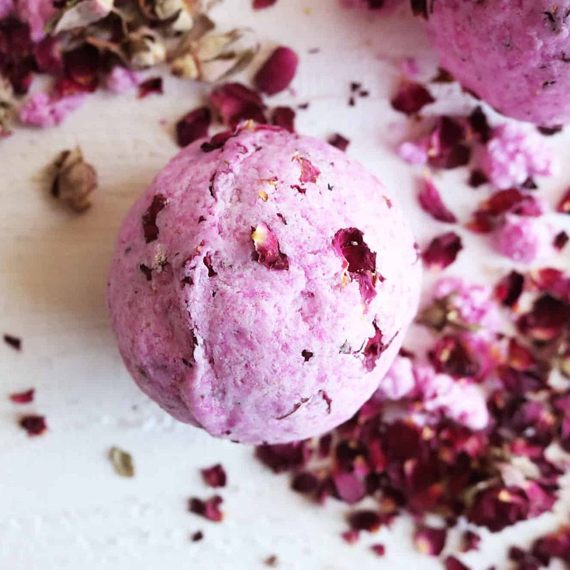Rose Petal Bath Bombs