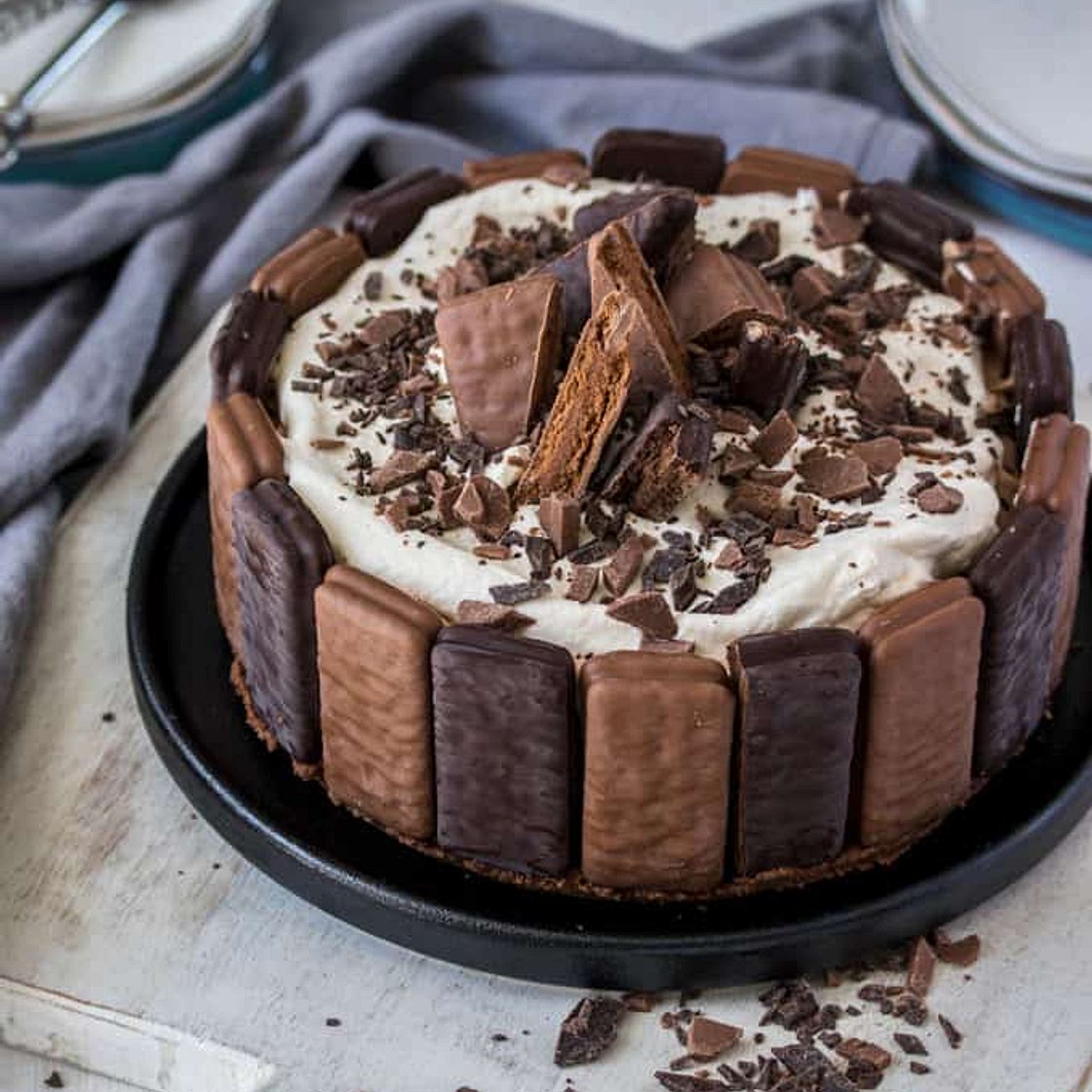 No Bake Tim Tam Cheesecake