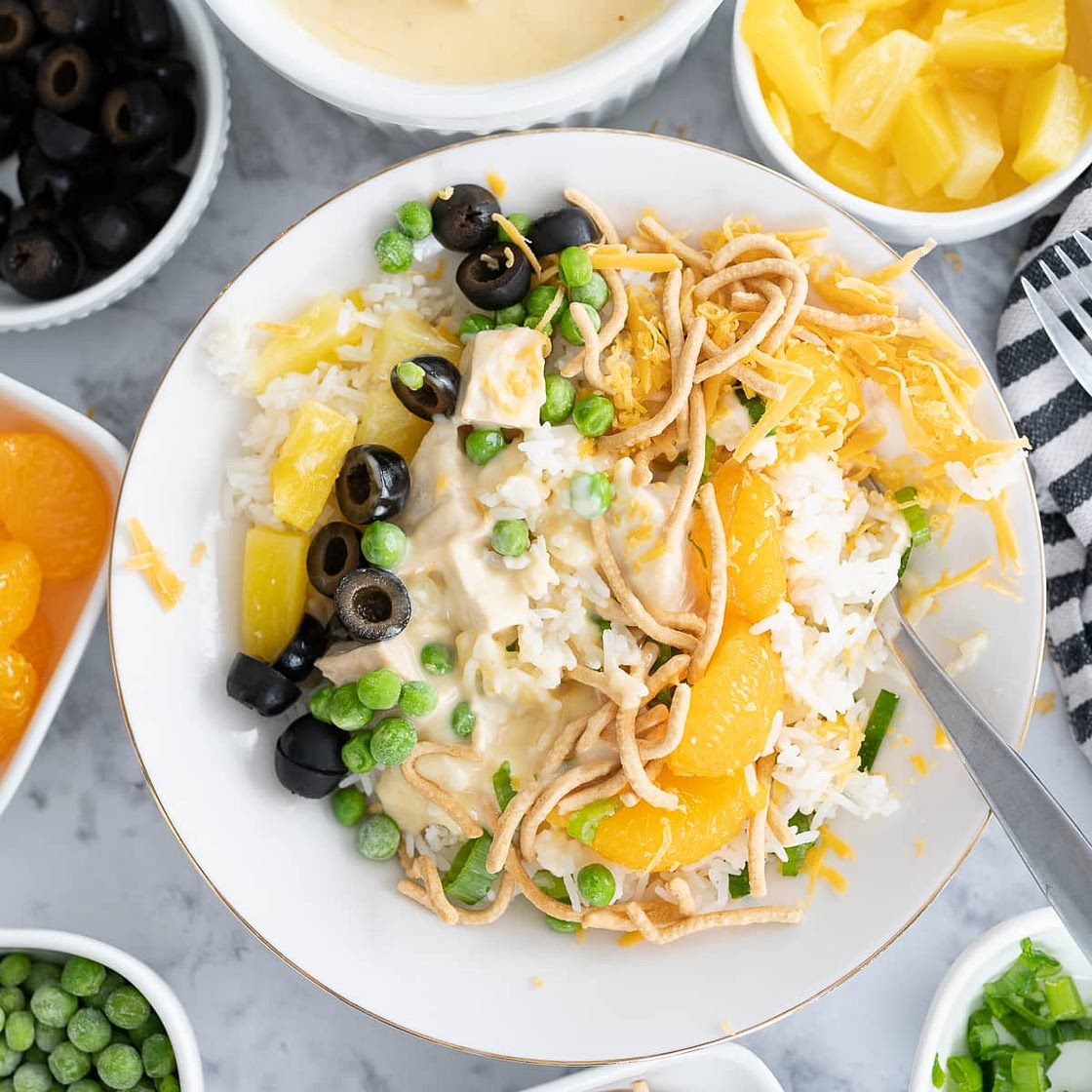 Chicken Hawaiian Haystacks Recipe