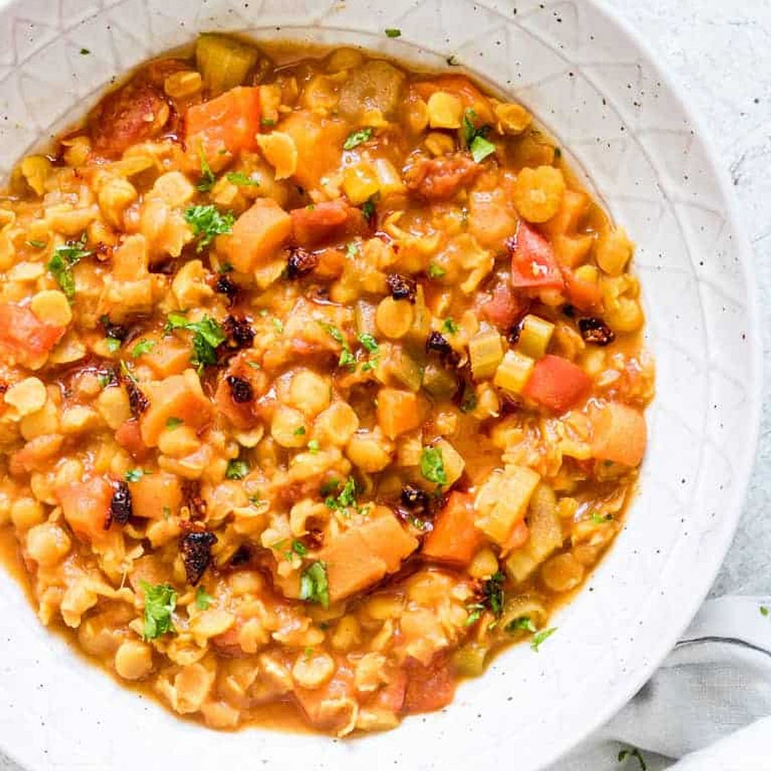 Instant Pot Moroccan Split Pea Soup