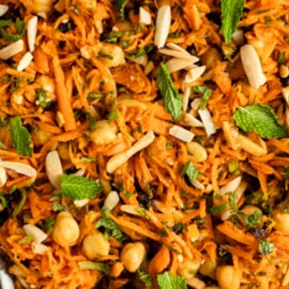 Moroccan Carrot & Chickpea Salad