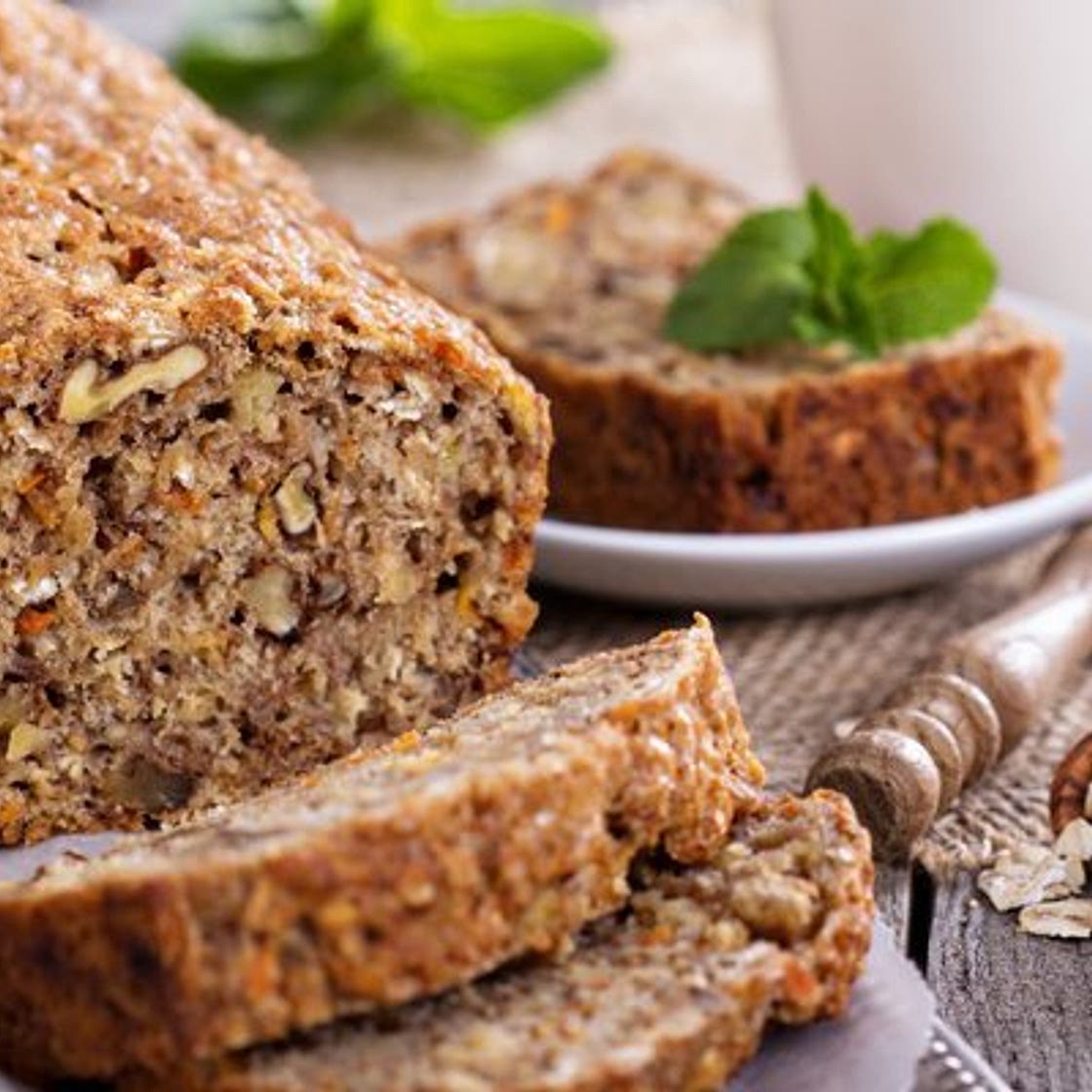 Carrot Cake with Walnuts & Linseeds