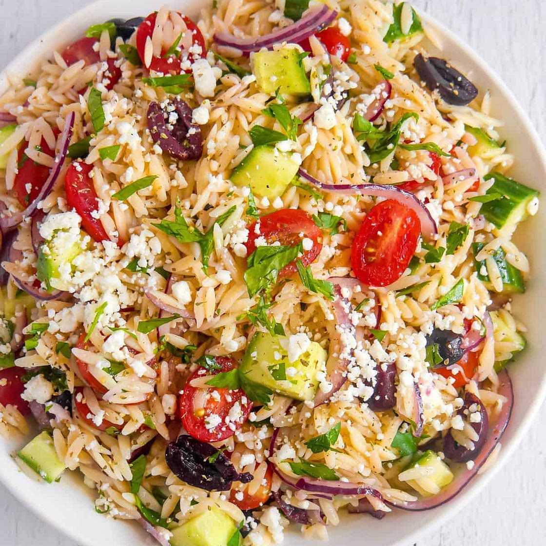 Greek Orzo Pasta Salad
