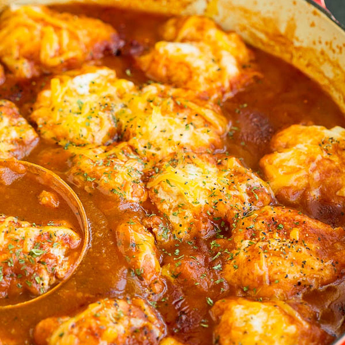 OLD FASHIONED TOMATO DUMPLINGS