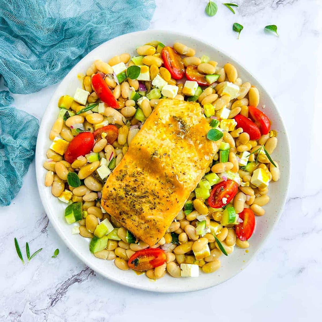Salmon White Bean Salad