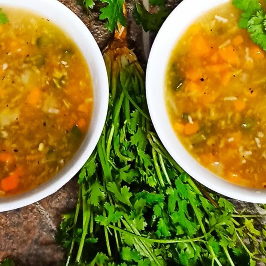 गार्लिक जिंजर सूप (garlic ginger soup in Hindi)