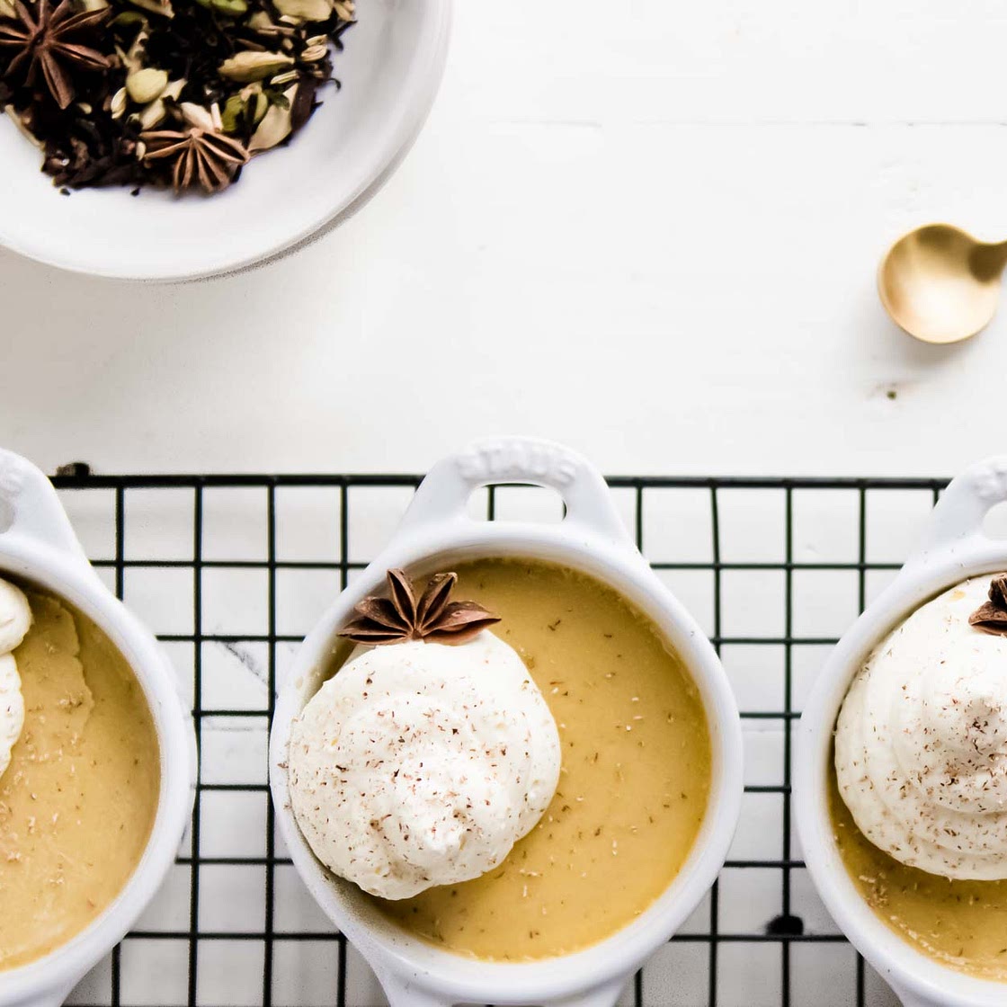 Masala Chai Custard