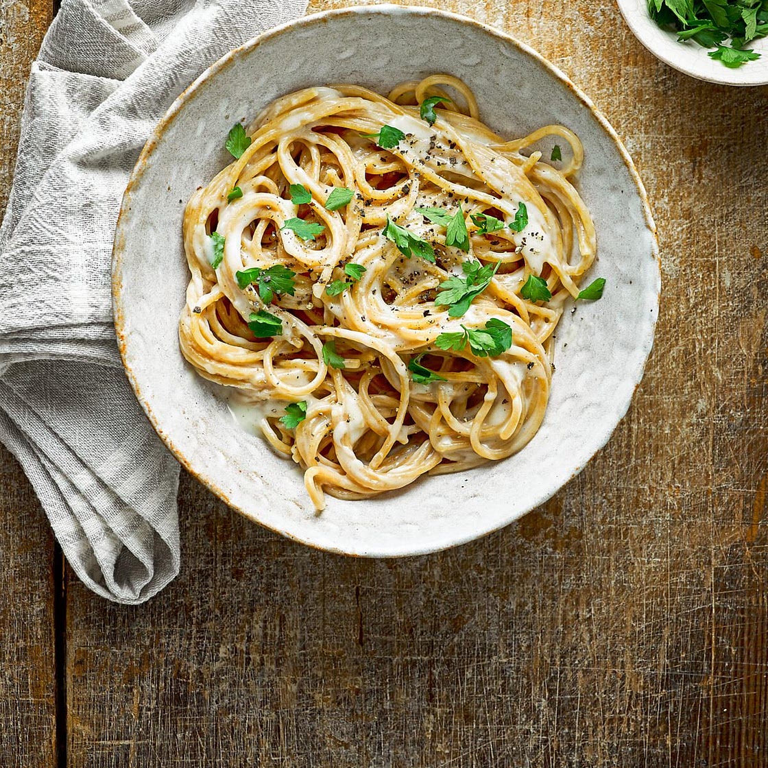 Cottage cheese spaghetti