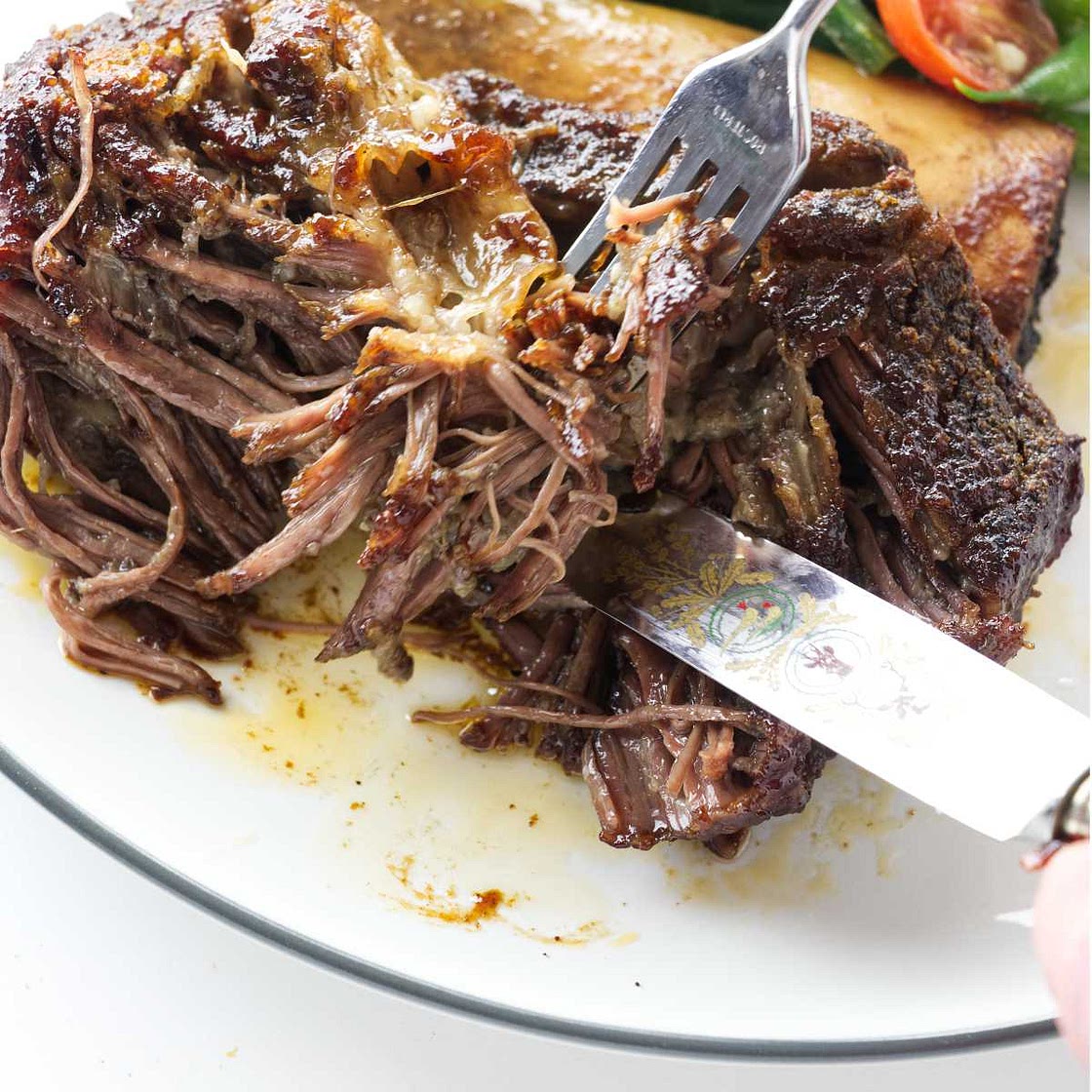 Braised Short Ribs with BBQ Glaze