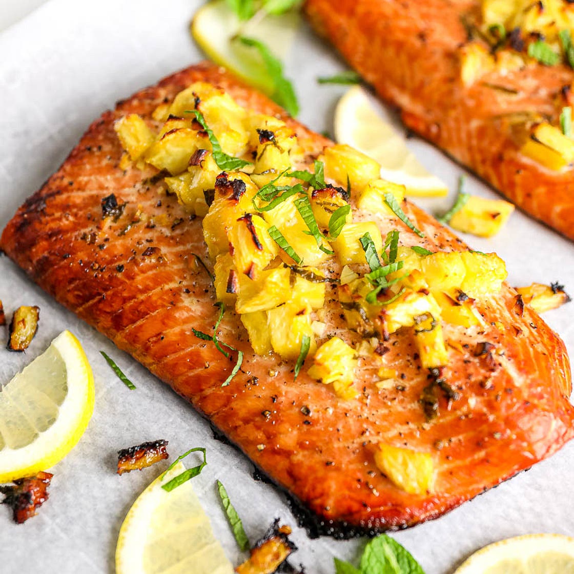 Honey Pineapple Salmon