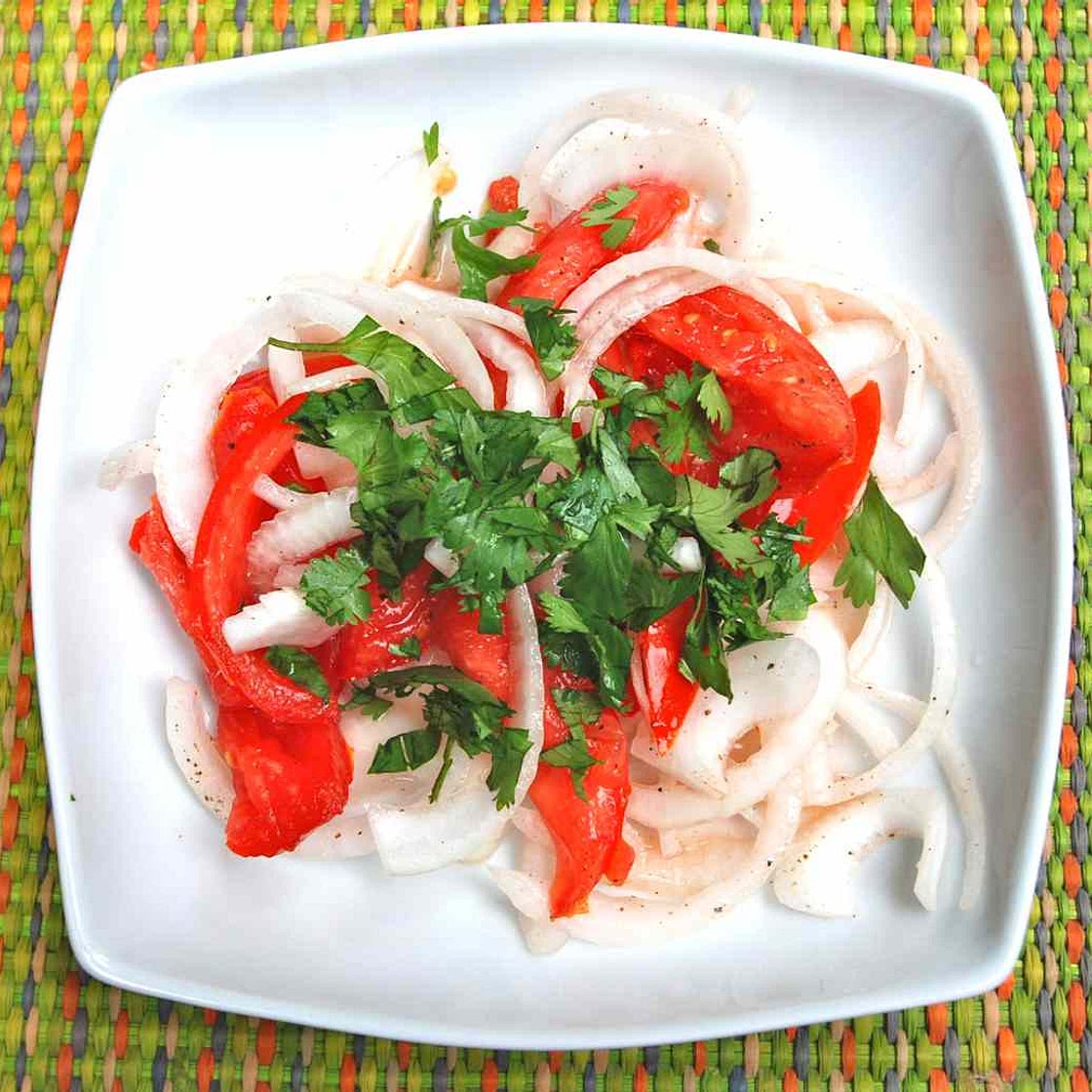 Chilean Tomato and Onion Salad