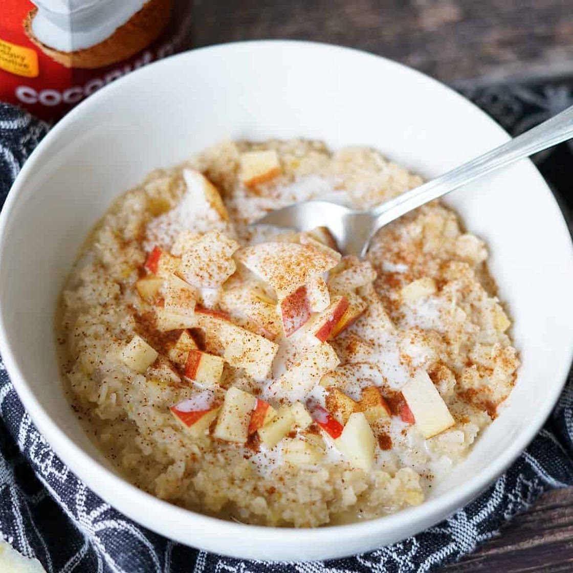 Apple Cinnamon Noatmeal (Paleo/AIP, Gluten-Free, Vegan)