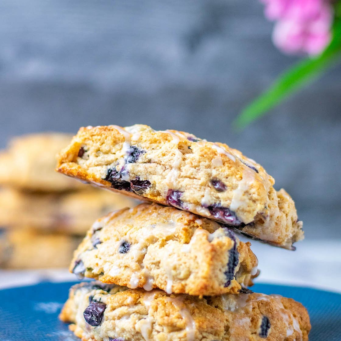 Sourdough Discard Blueberry Scones