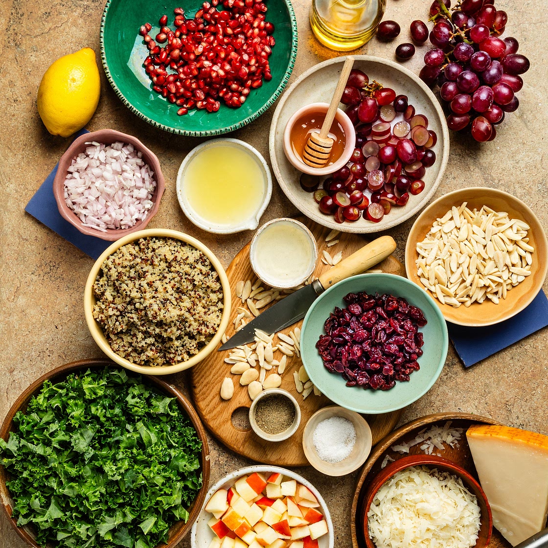 Festive Pomegranate Kale Salad