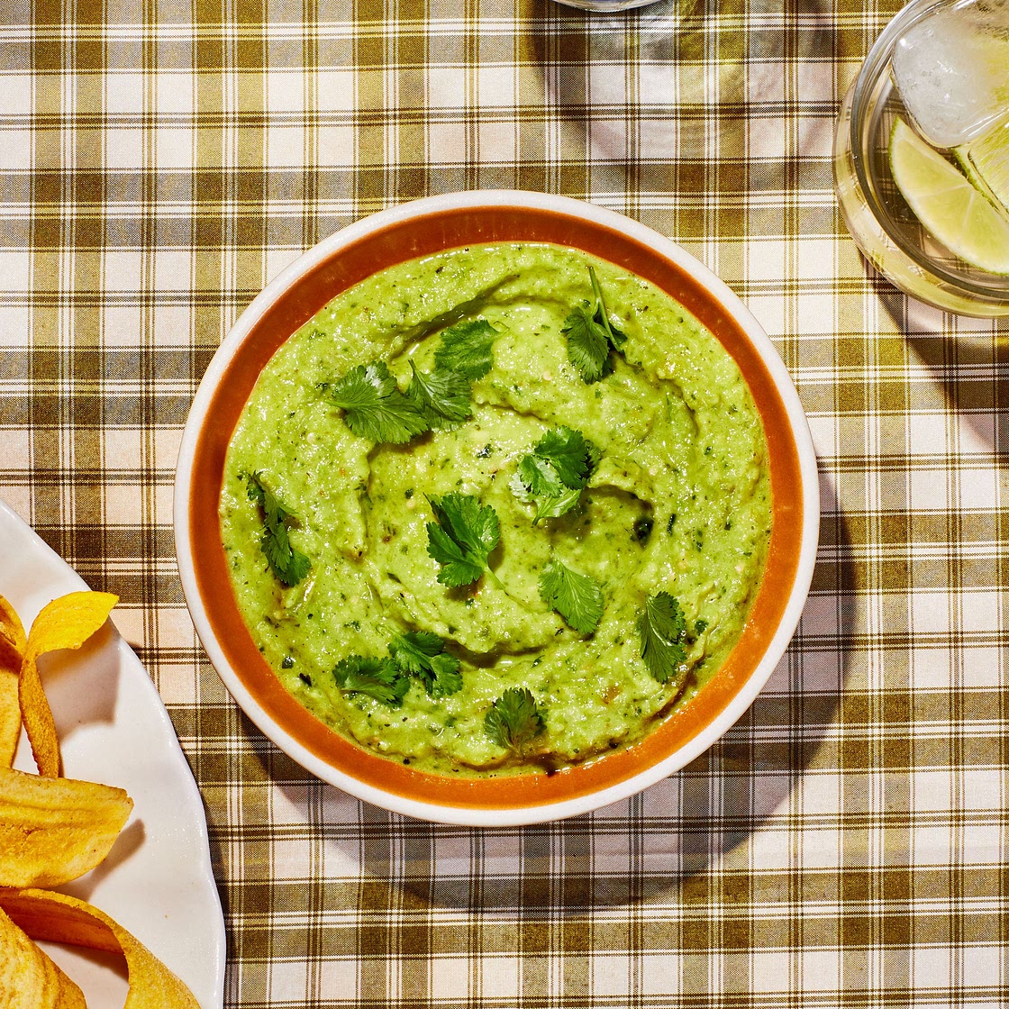 Roasted Tomatillo and Avocado Salsa