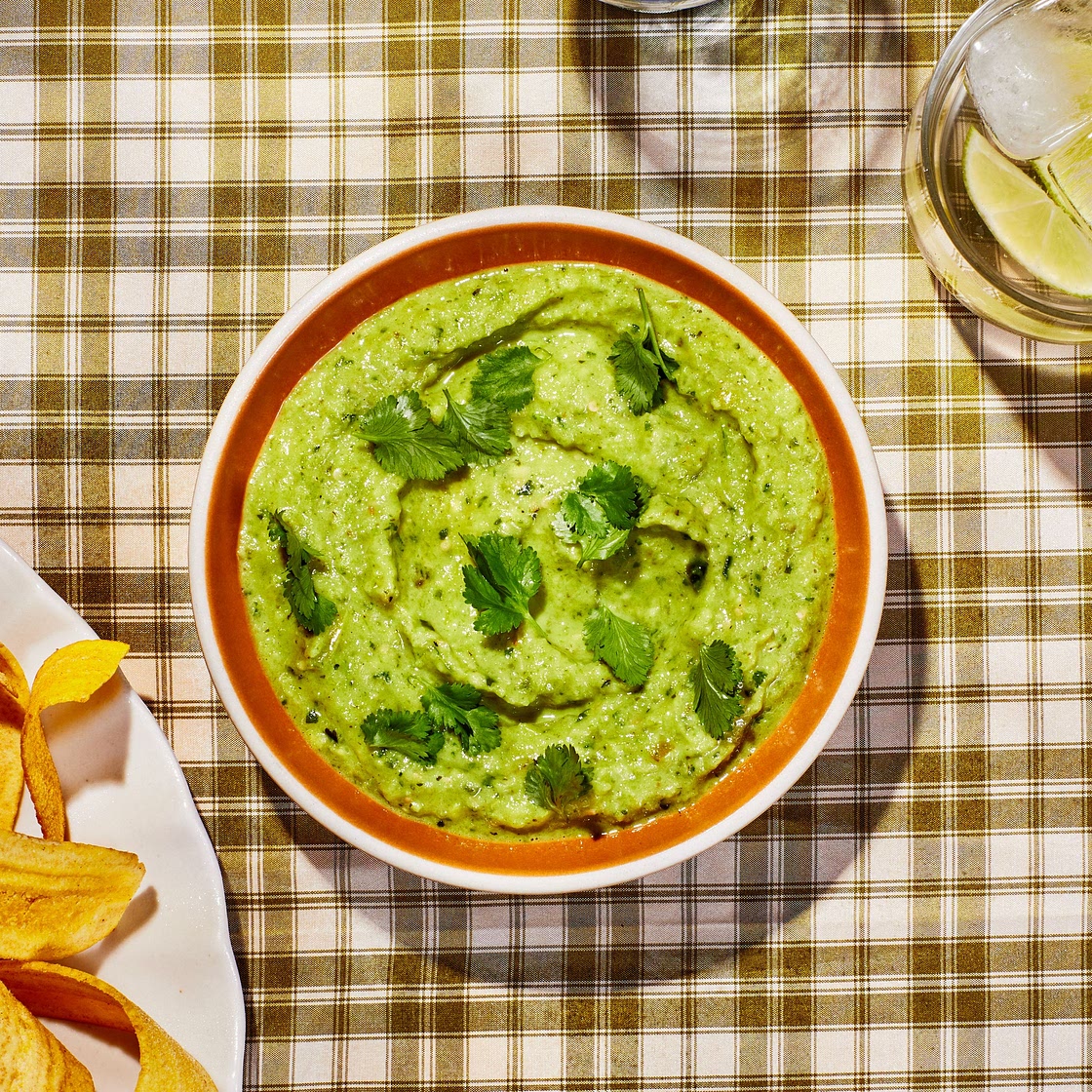 Roasted Tomatillo and Avocado Salsa
