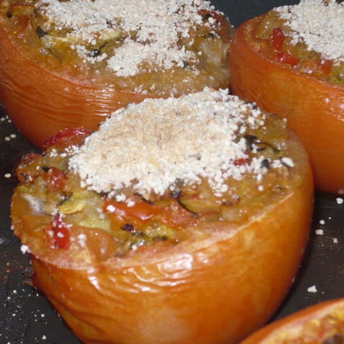 Tomates farcies végétaliennes