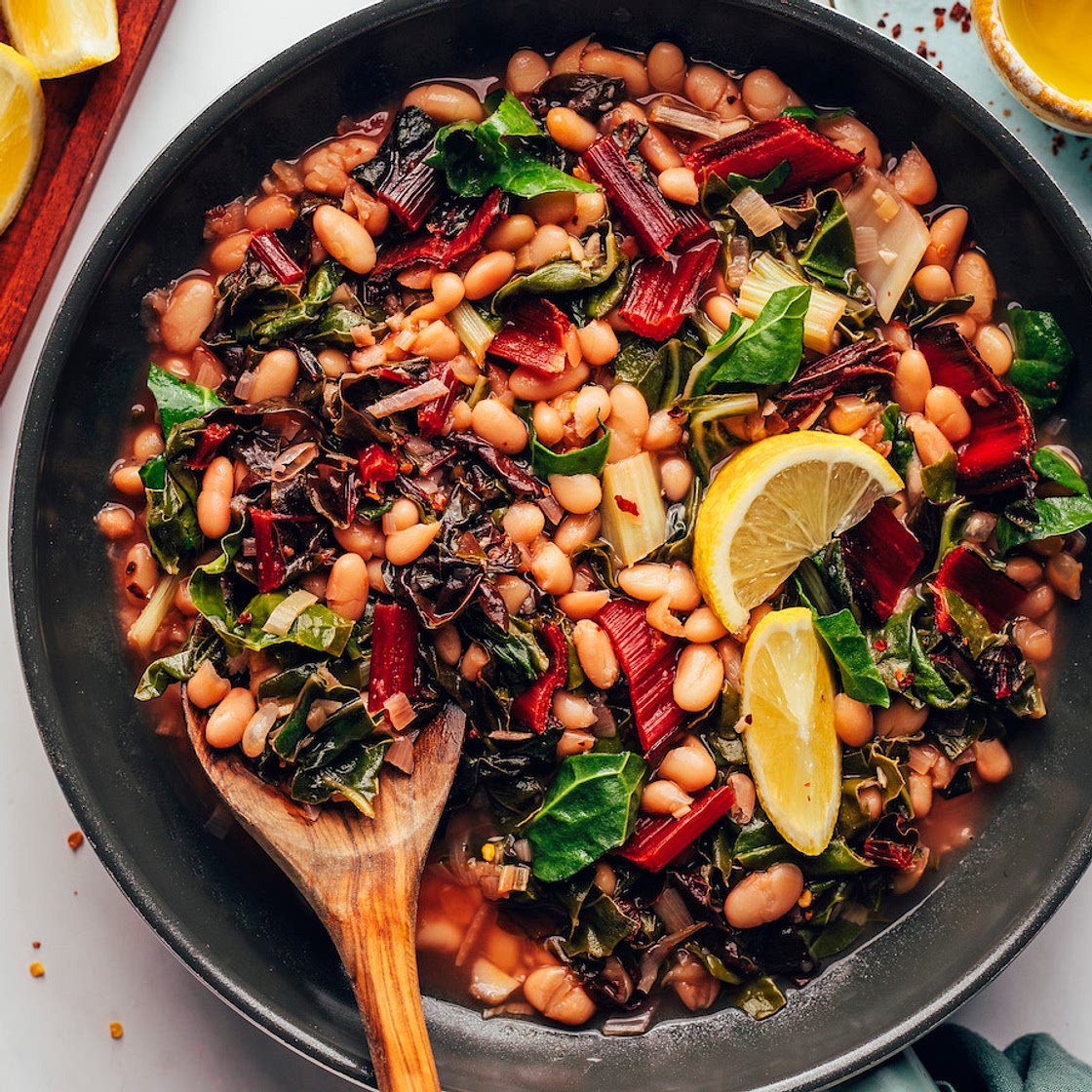 Super Nourishing Beans & Greens (1 Pan!)