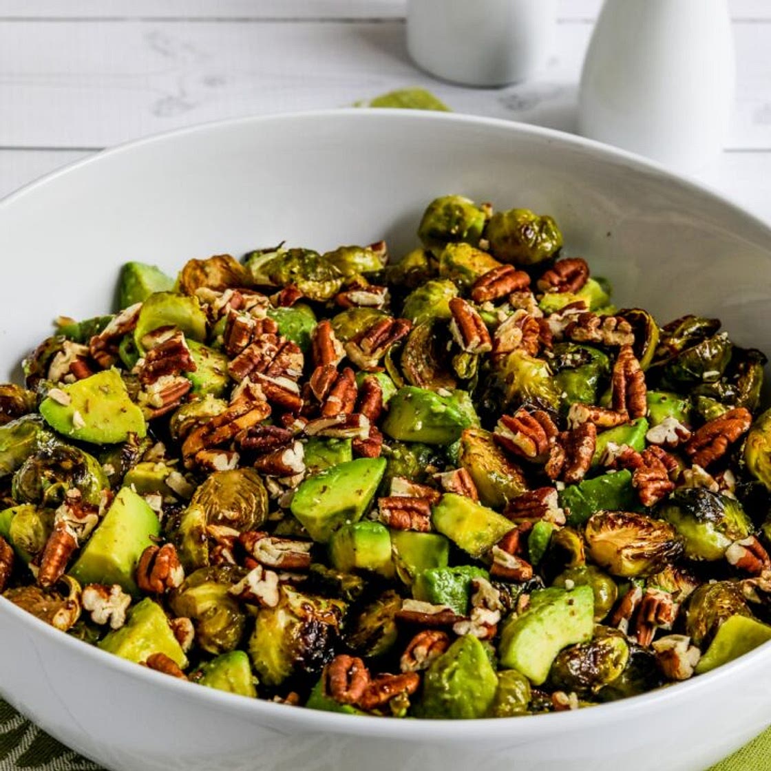 Brussels Sprouts with Avocados and Pecans
