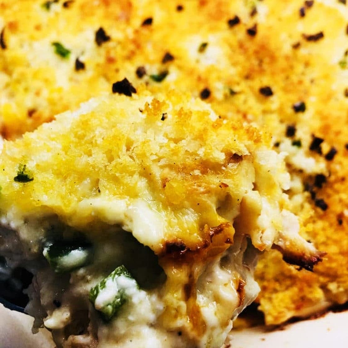 Smoked Poblano Chicken Casserole