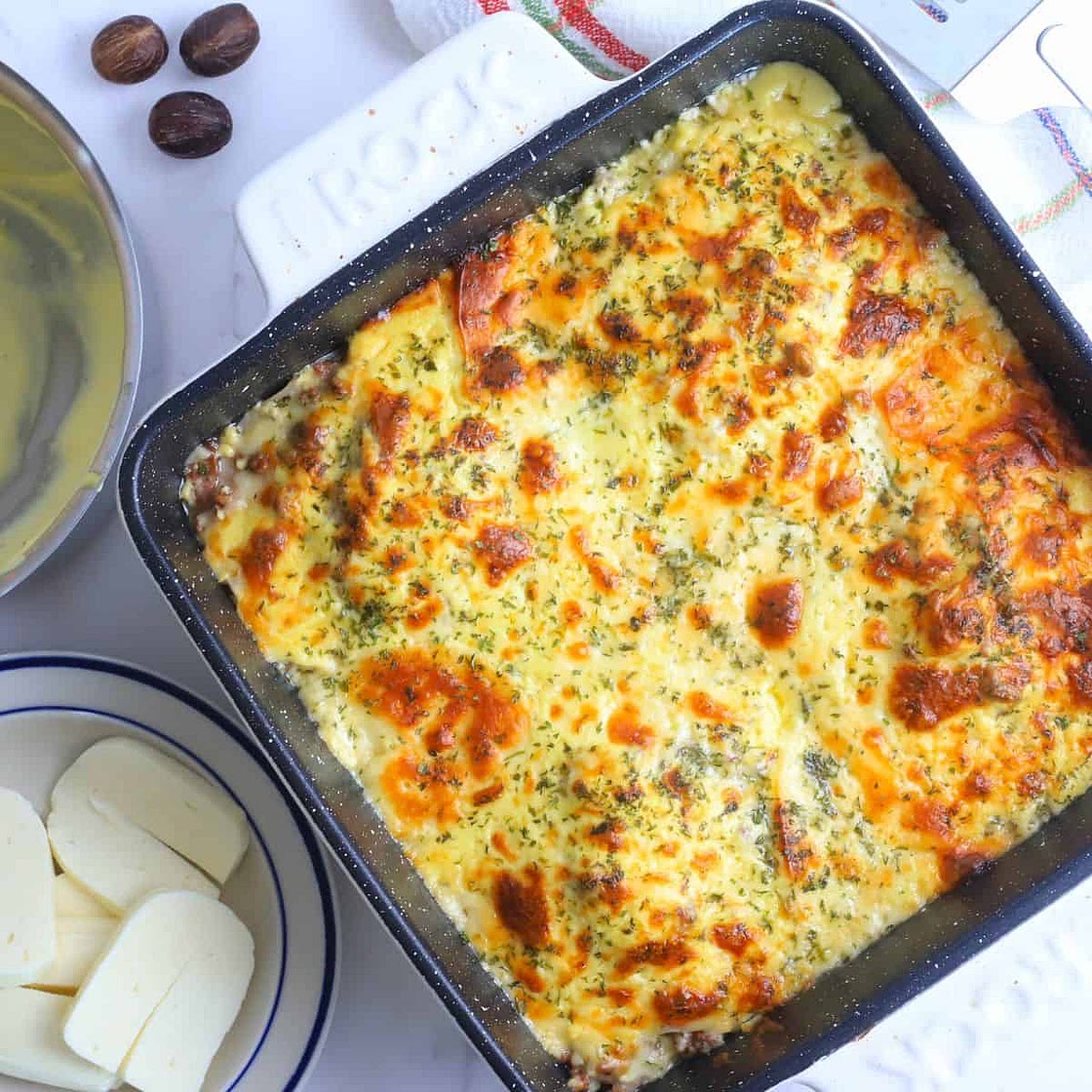 Low Carb Protein Halloumi Lasagne