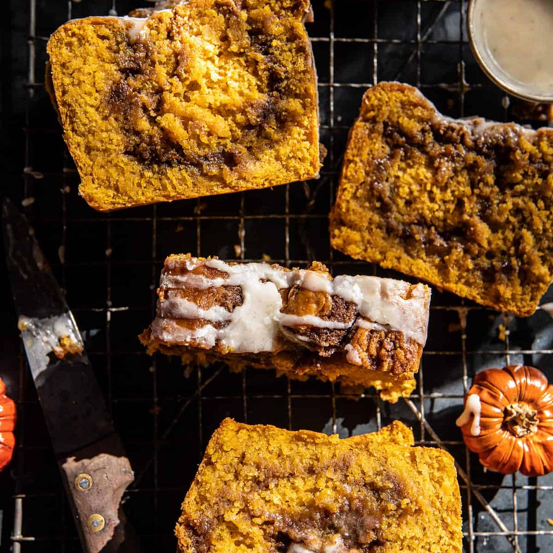 Pumpkin Butter Cinnamon Roll Bread