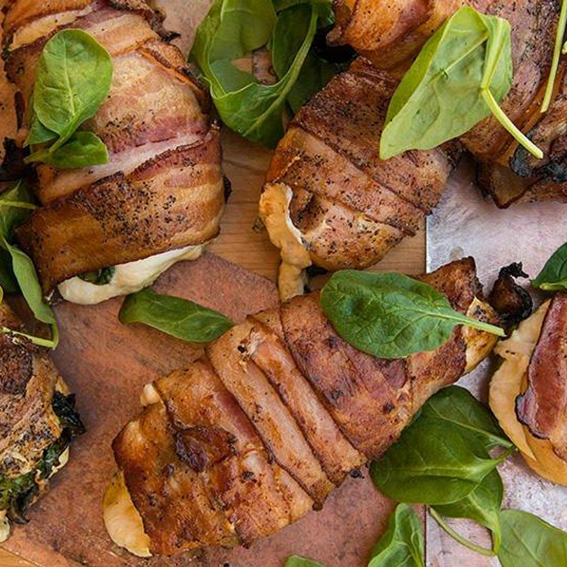 Bacon-Wrapped Stuffed Chicken Breast
