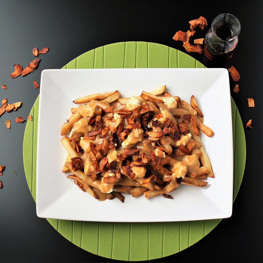 Vegan Maple Bacon Poutine!!