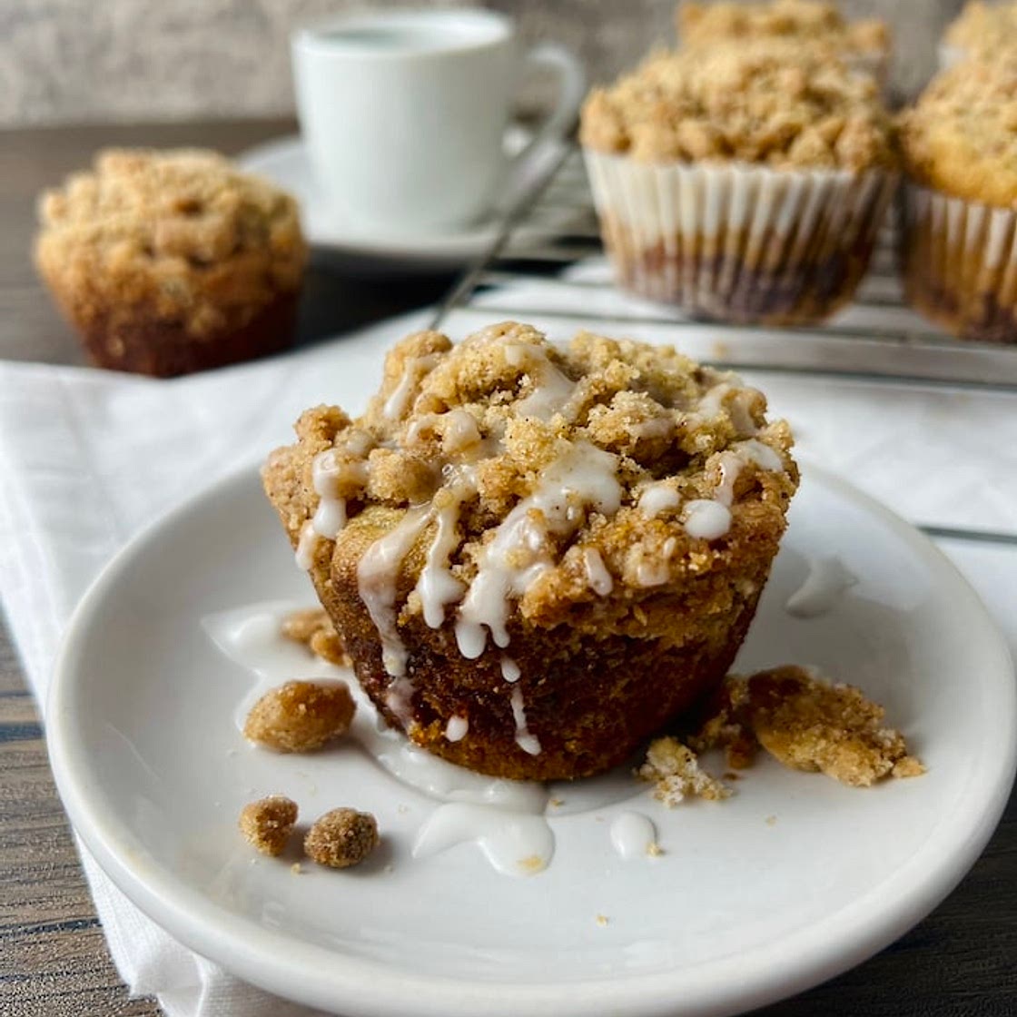 Fluffy Vegan Coffee Cake Muffins