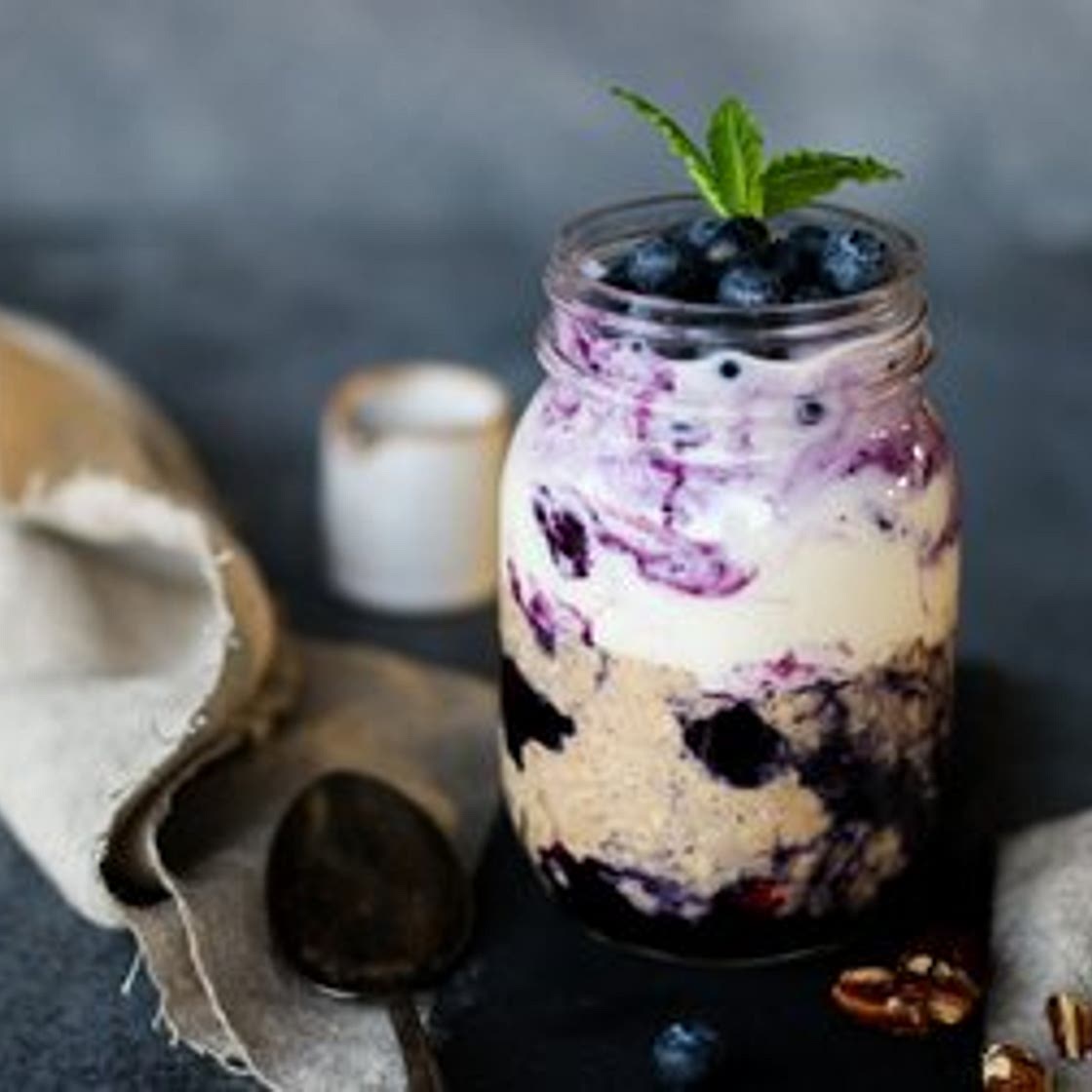 Blueberry Muffin Overnight Oats