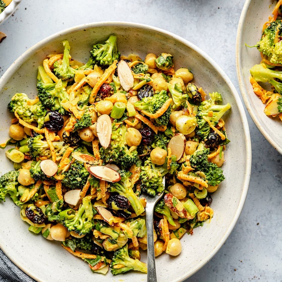 Vegan Curried Broccoli Chickpea Salad