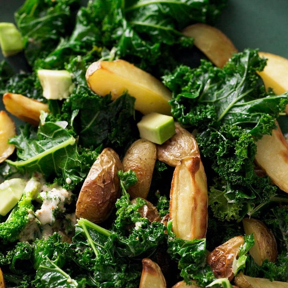 Lauwarmer Grünkohlsalat