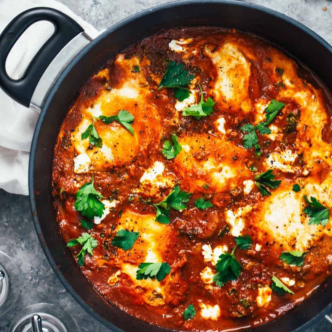 One Pot Spicy Eggs and Potatoes