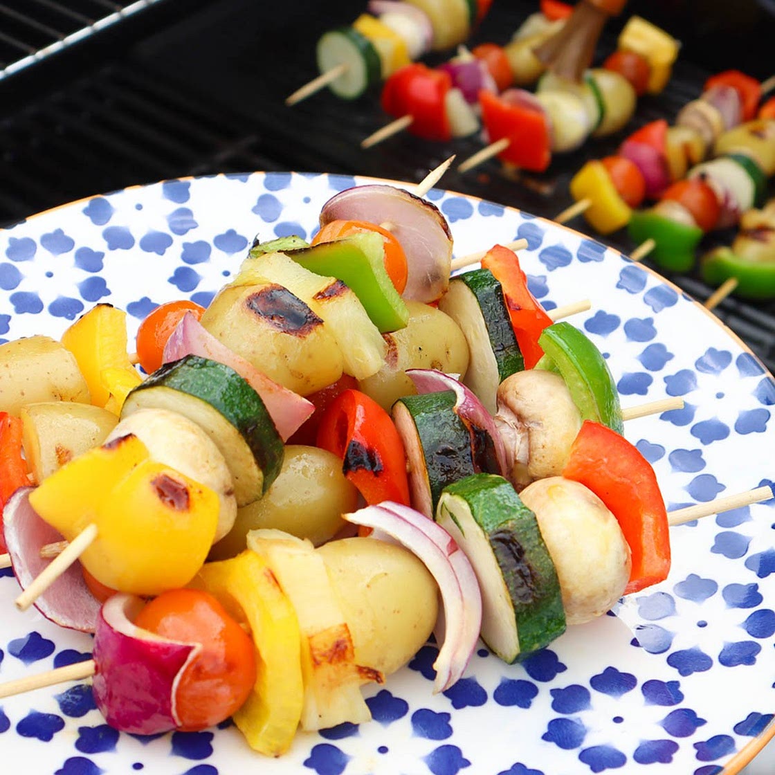 Grilled Vegetable Kebabs