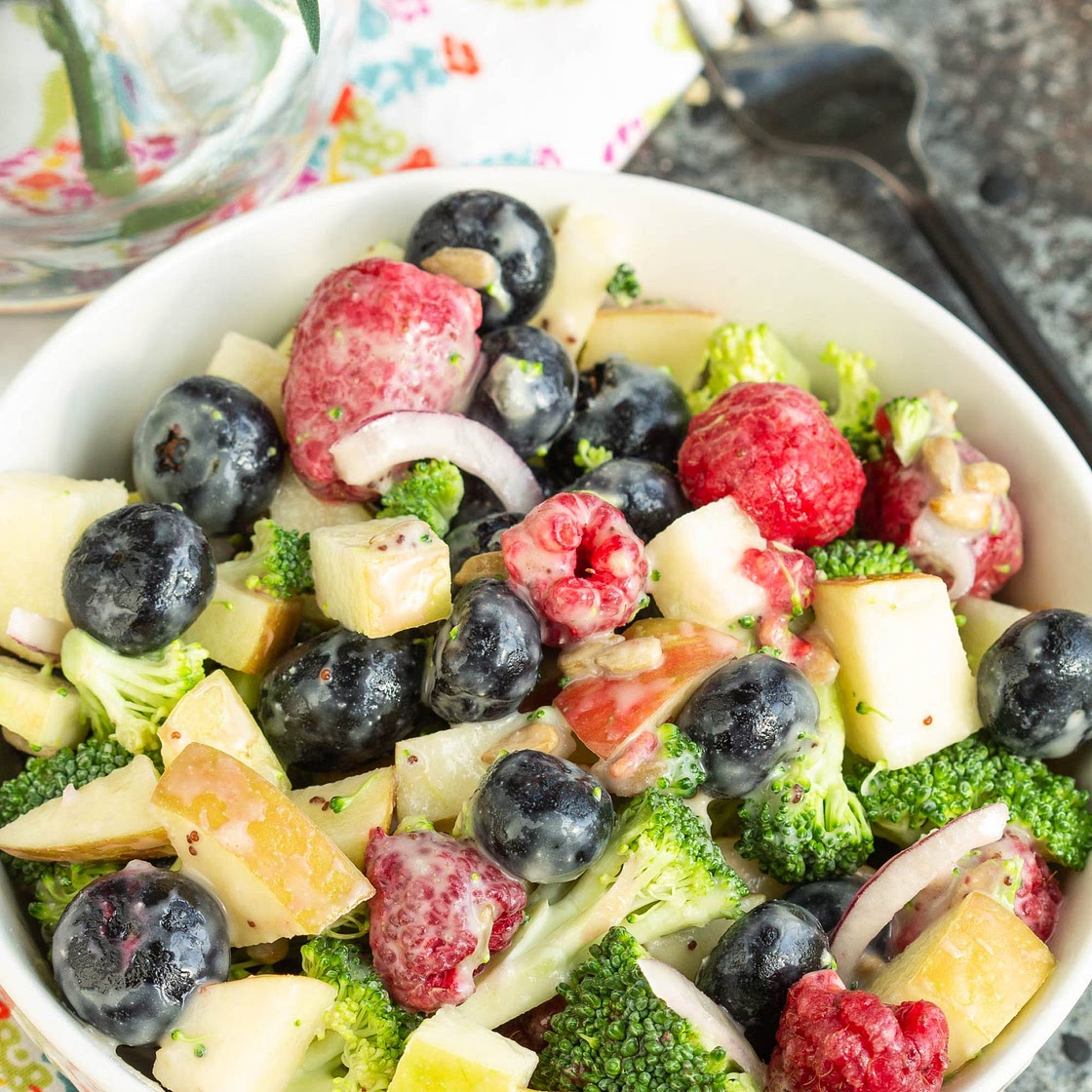 Berry Salad with Sweet Vidalia Onion Dressing