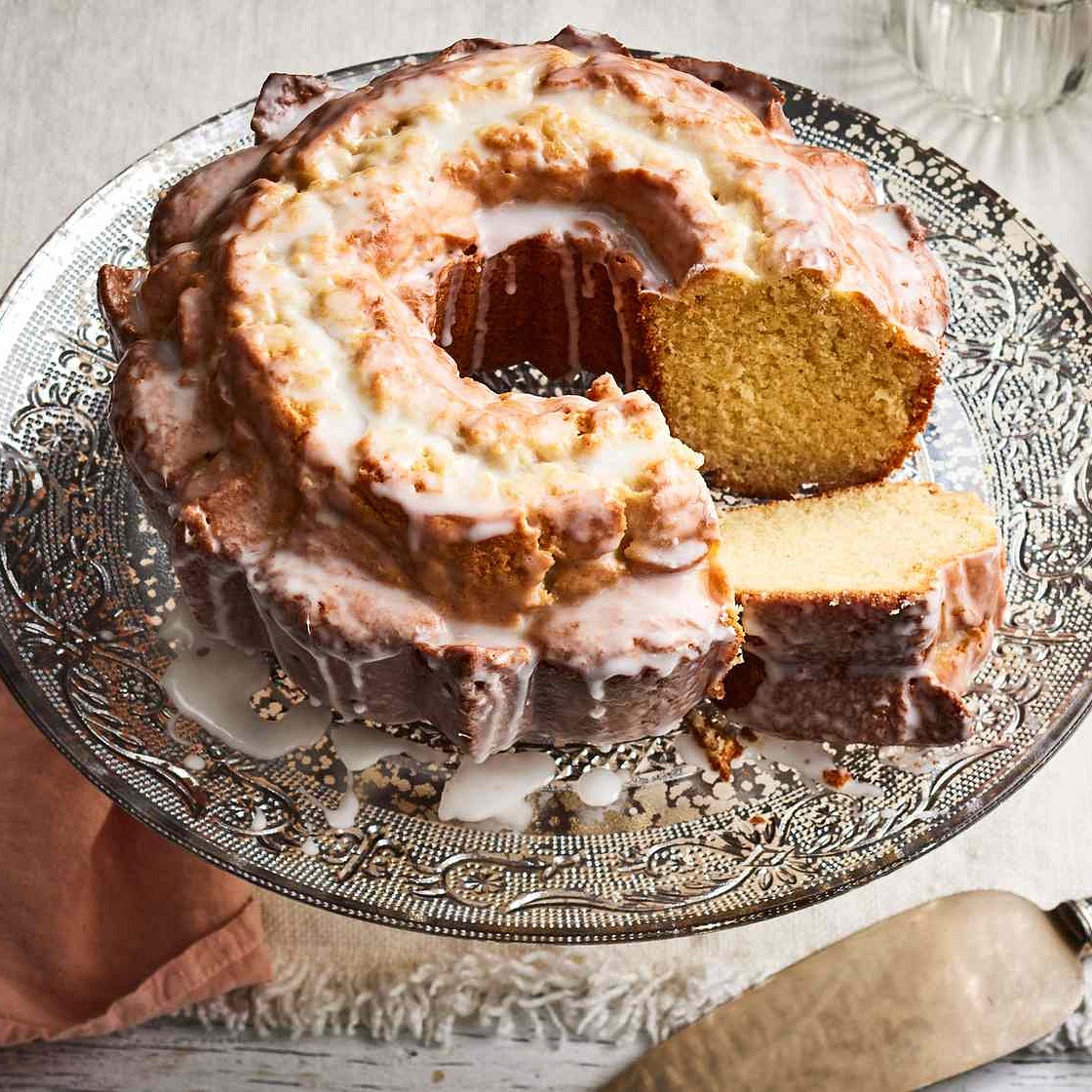 Glazed Buttermilk Donut Cake