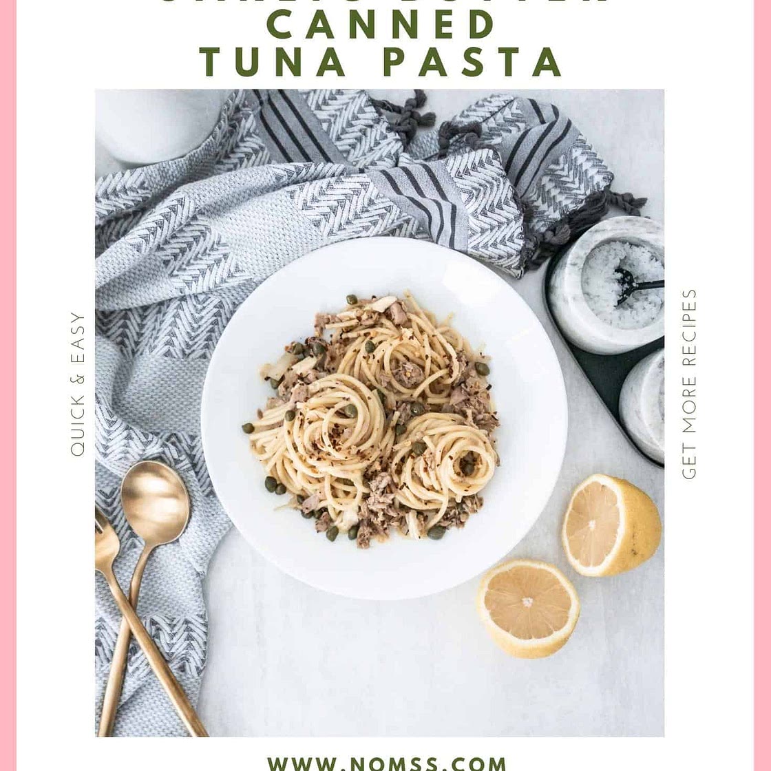 Garlic Butter Canned Tuna Pasta (15 Minutes)