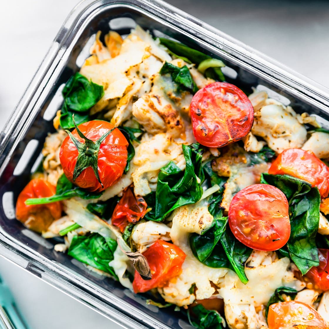 Italian Chicken Meal Prep Casserole (Keto, with Vegetarian option)