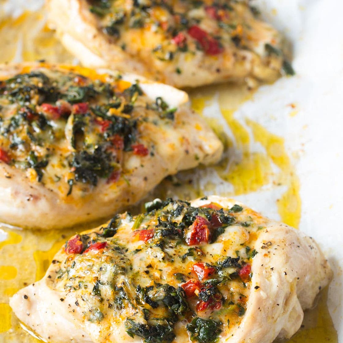 Spinach Stuffed Chicken Breast