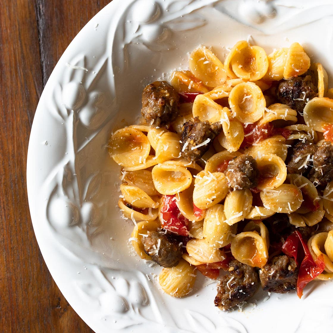 Orecchiette Pasta with Sausage and Tomatoes