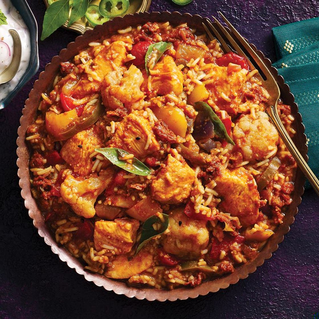 Chicken balti biryani