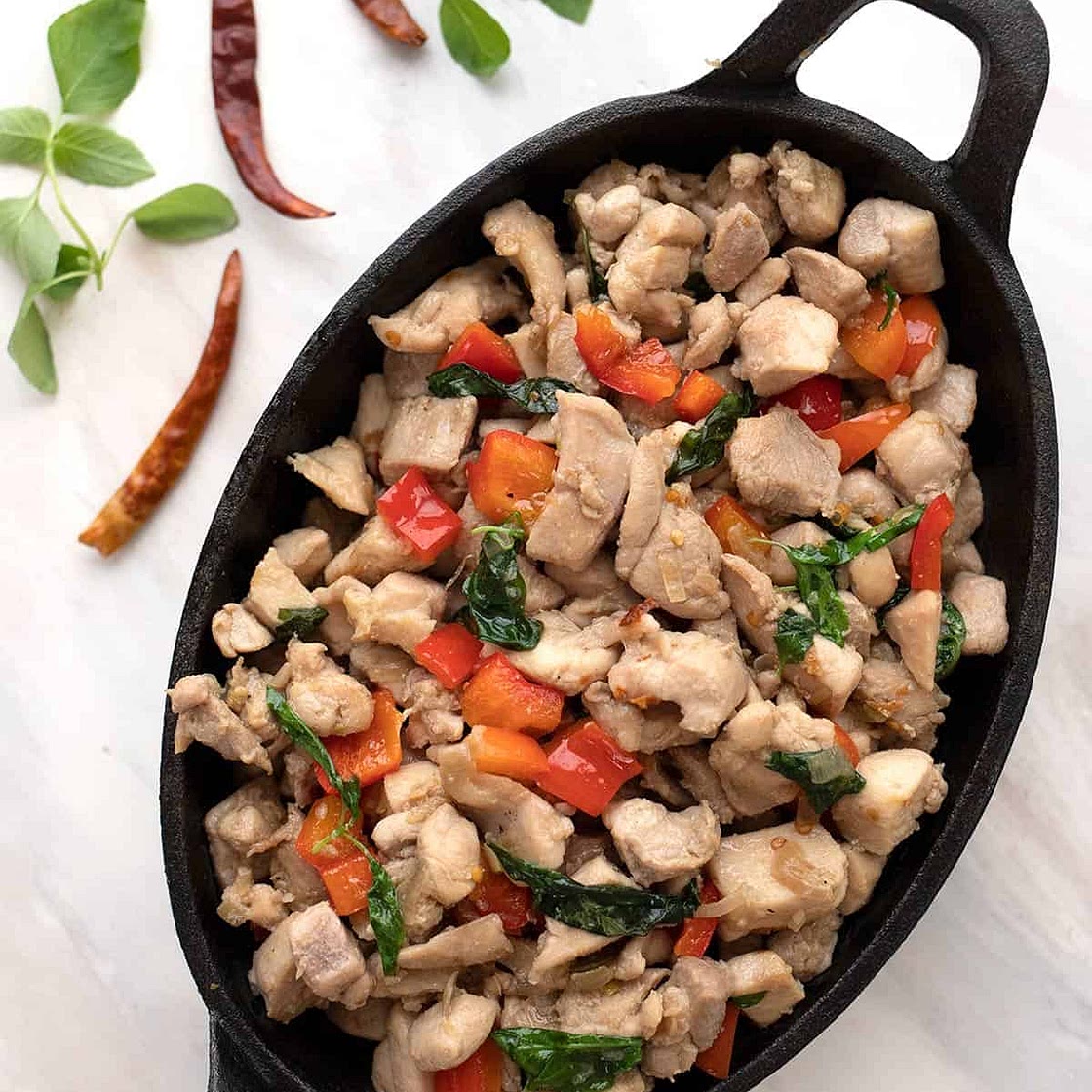 Keto Thai Basil Chicken