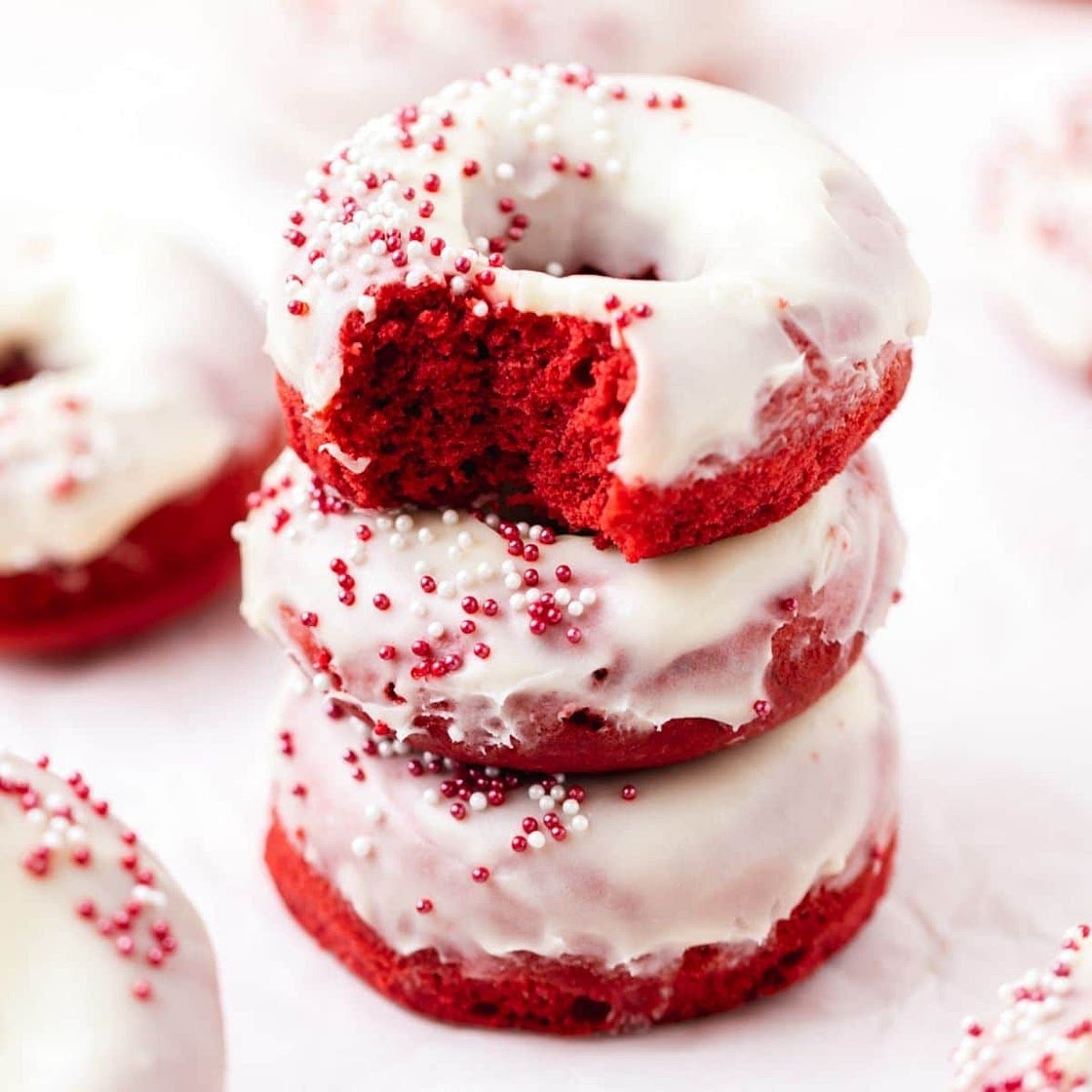 Red Velvet Baked Donuts