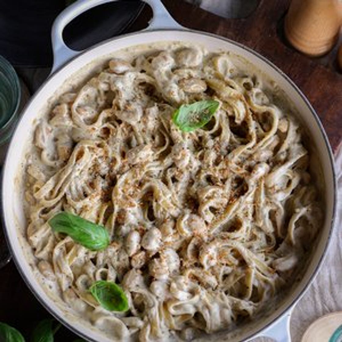 Creamy Alfredo-Style High Protein Pasta