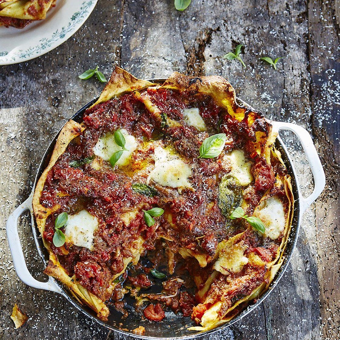 Aubergine lasagne