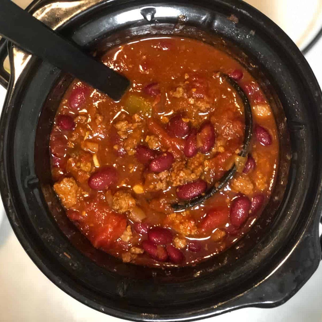 2 quart slow cooker Spicy Weekend Chili