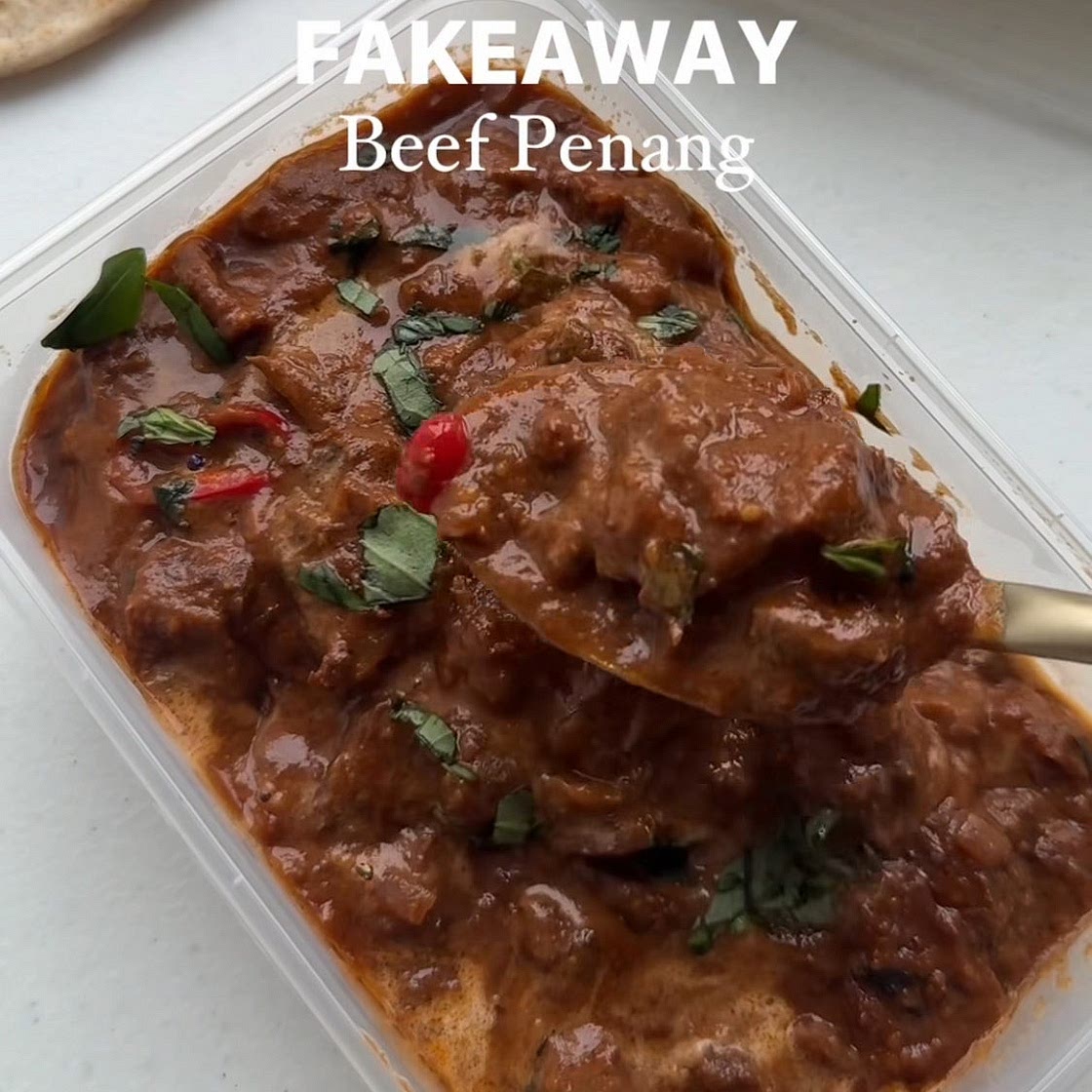 Slow cooker beef Penang style curry